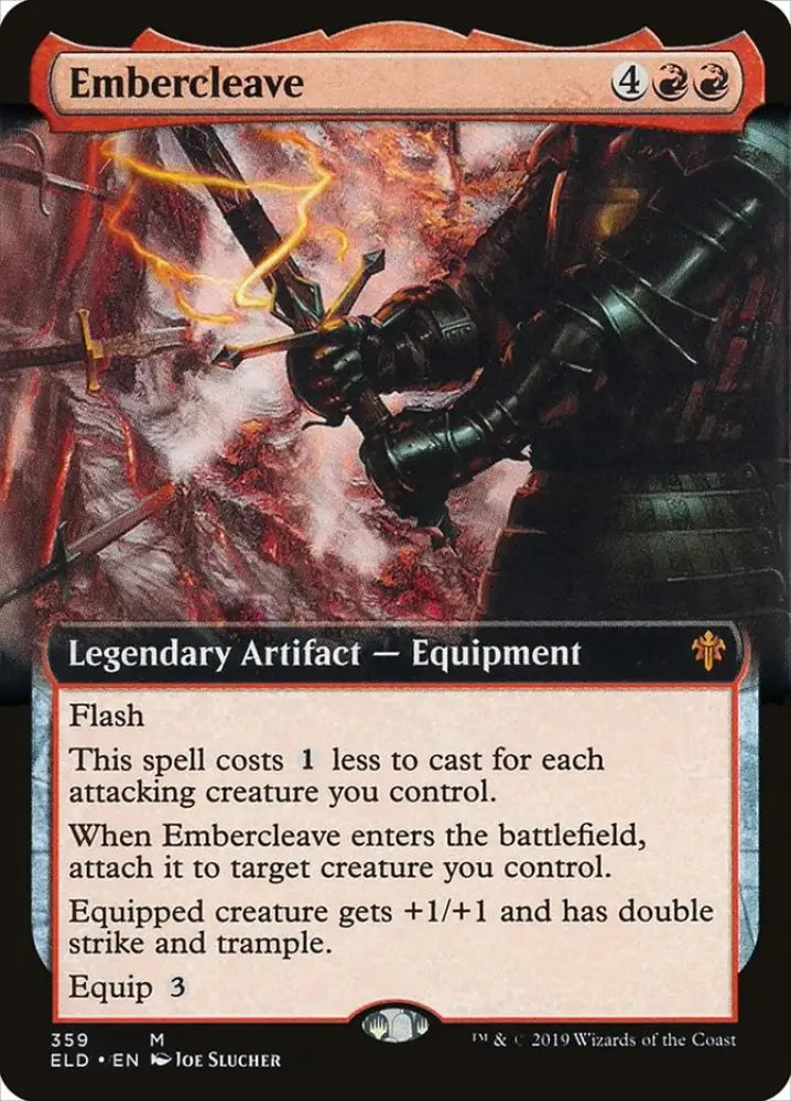 Embercleave (Extended Art) [Throne of Eldraine] - MTG Single