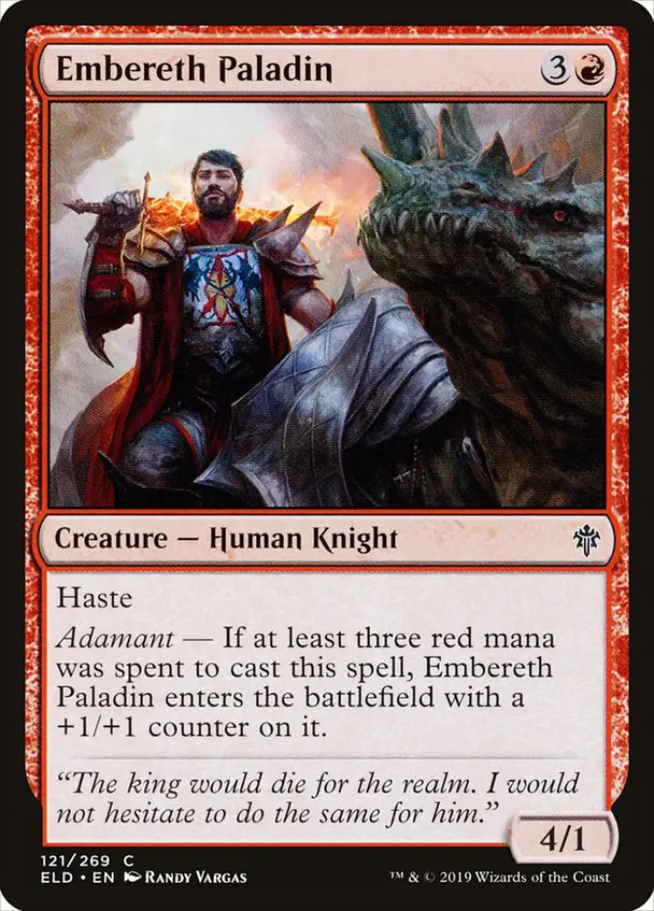 Embereth Paladin [Throne of Eldraine] - MTG Single