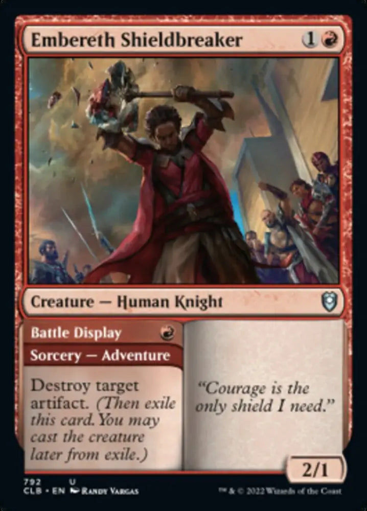 Embereth Shieldbreaker // Battle Display [Commander Legends: Battle for Baldur’s Gate] - MTG Single