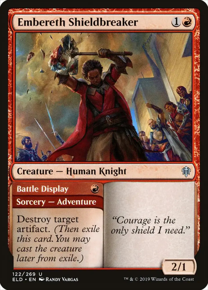 Embereth Shieldbreaker // Battle Display [Throne of Eldraine] - MTG Single