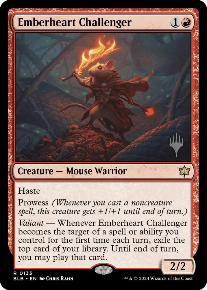 Emberheart Challenger (Promo Pack) [Bloomburrow Promos] - MTG Single