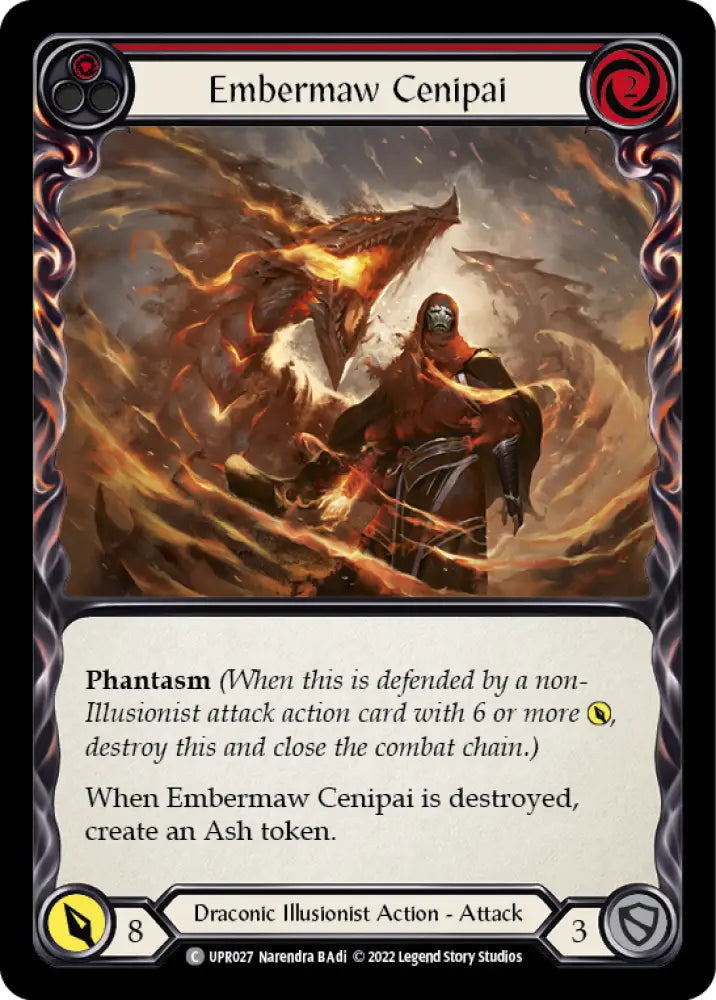 Embermaw Cenipai (Red) [Uprising] Rainbow Foil - Flesh And Blood Single