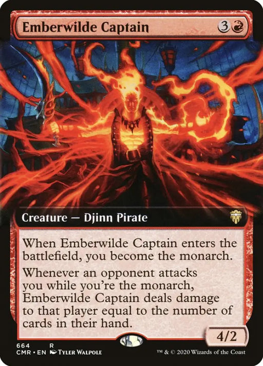 Emberwilde Captain (Extended Art) [Commander Legends] - MTG Single