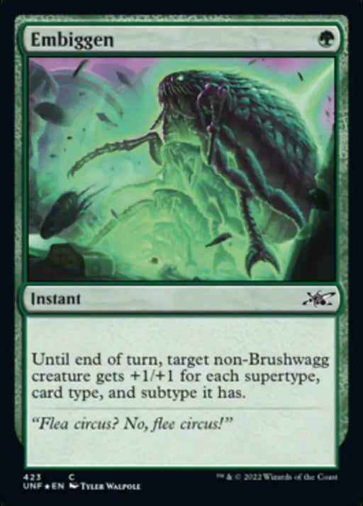 Embiggen (Galaxy Foil) [Unfinity] - MTG Single