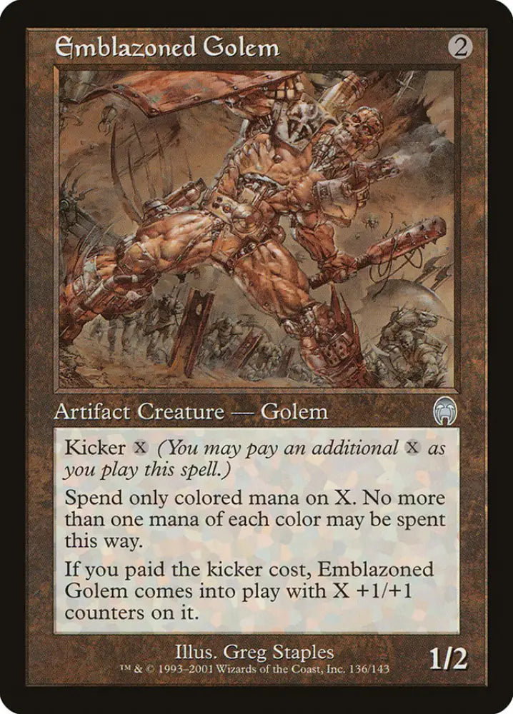Emblazoned Golem [Apocalypse] - MTG Single