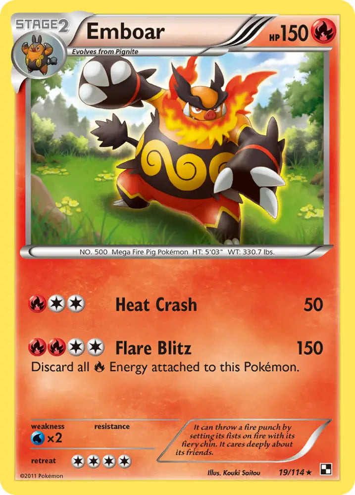 Emboar (19/114) [Black & White: Base Set] - Pokemon Single