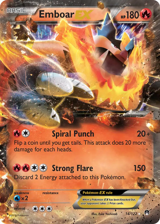Emboar EX (14/122) [XY: BREAKpoint] - Pokemon Single