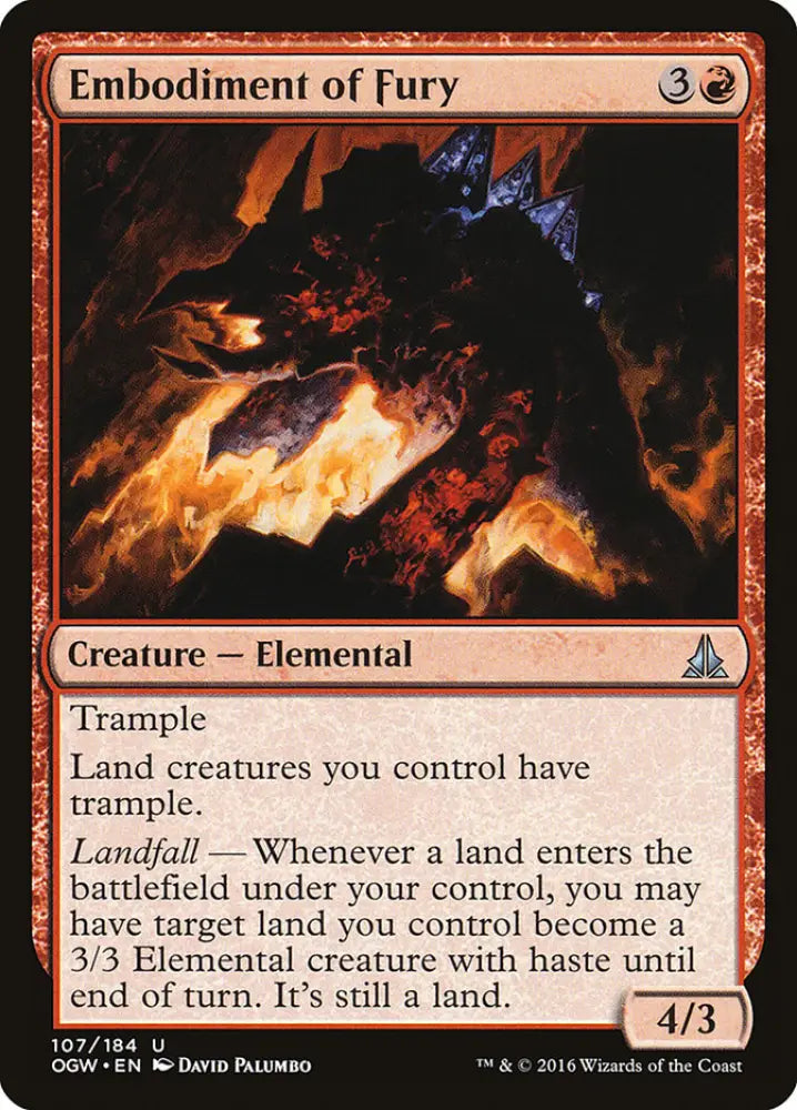 Embodiment of Fury [Oath of the Gatewatch] - MTG Single