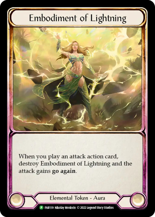 Embodiment of Lightning [FAB119] (Promo) Cold Foil - Flesh And Blood Single