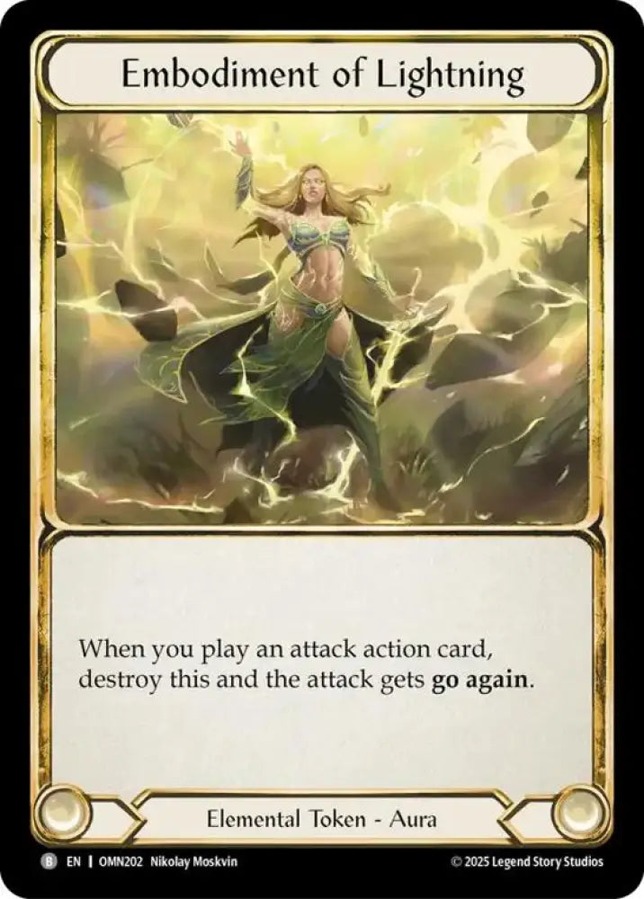 Embodiment Of Lightning // Lightning Flow (OMN202 // OMN203) [Omens of the Third Age]