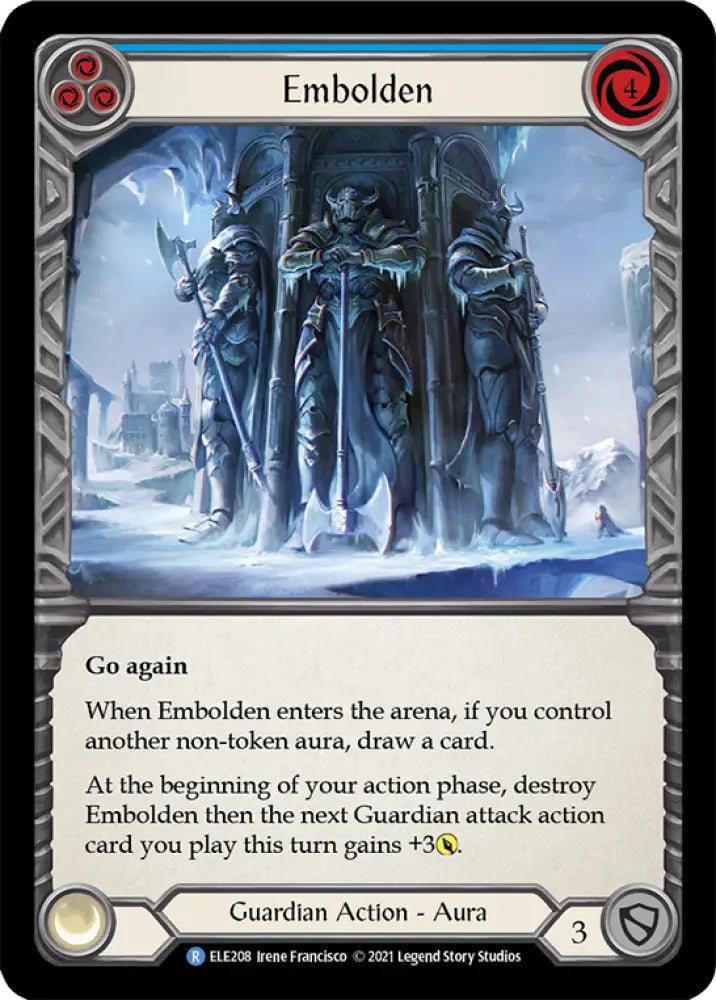 Embolden (Blue) [Tales of Aria 1st Edition] 1st Edition Normal - Flesh And Blood Single