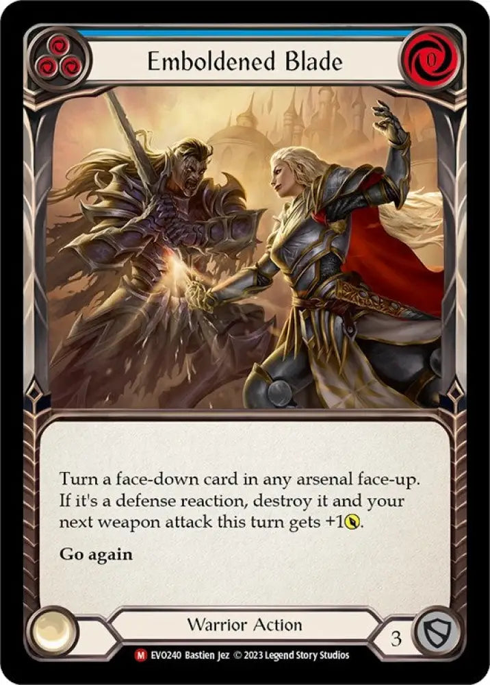 Emboldened Blade [Bright Lights] Rainbow Foil - Flesh And Blood Single