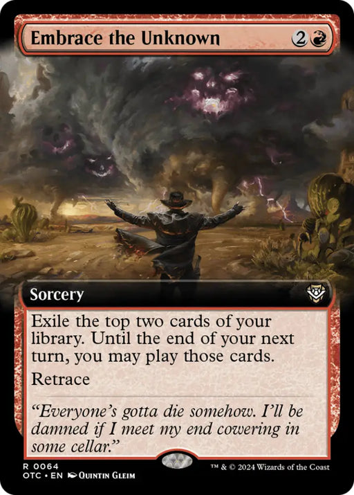 Embrace the Unknown (Extended Art) [Outlaws of Thunder Junction Commander] - MTG Single