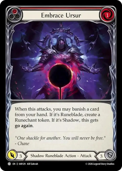 Embrace Ursur (Red) (IAR129) [Usurp the Shadow Throne]