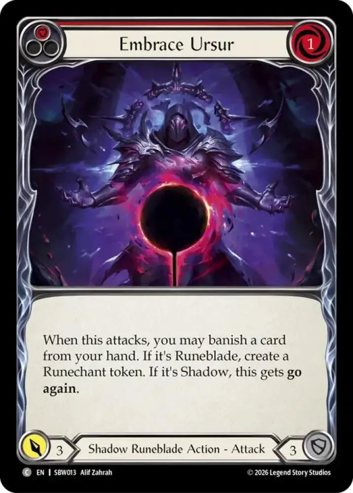 Embrace Ursur (Red) (SBW013) [Silver Age: Usurp the Shadow Throne]