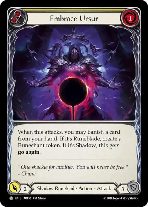 Embrace Ursur (Yellow) (IAR130) [Usurp the Shadow Throne]