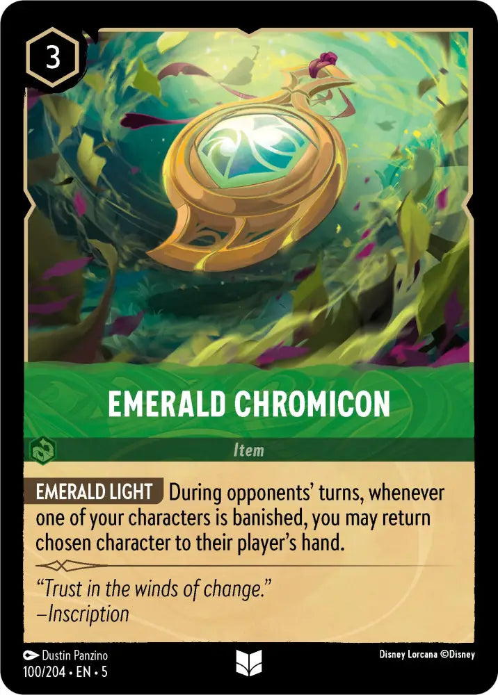 Emerald Chromicon (100/204) [Shimmering Skies] - Lorcana Single