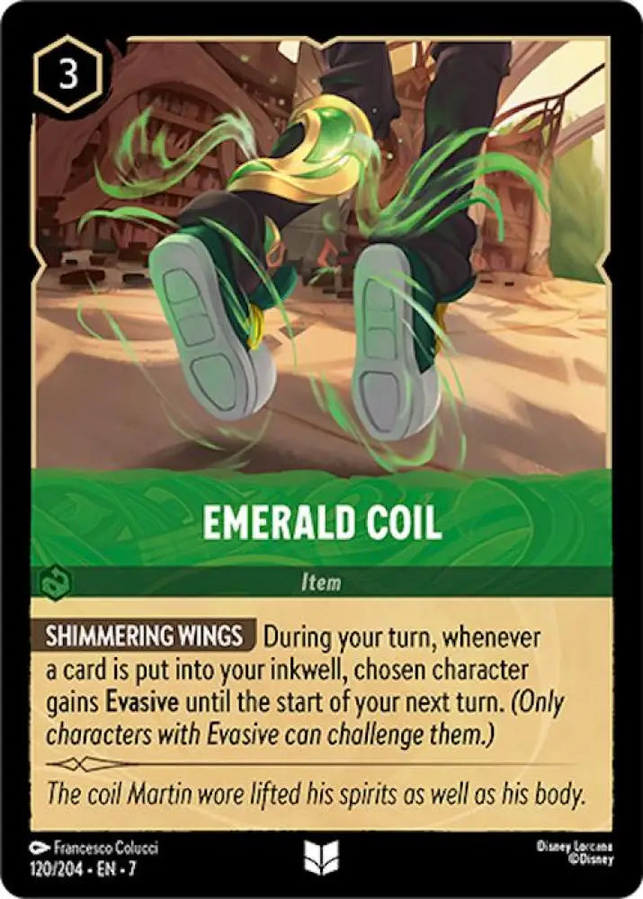Emerald Coil (120/204) [Archazia’s Island] - Lorcana Single