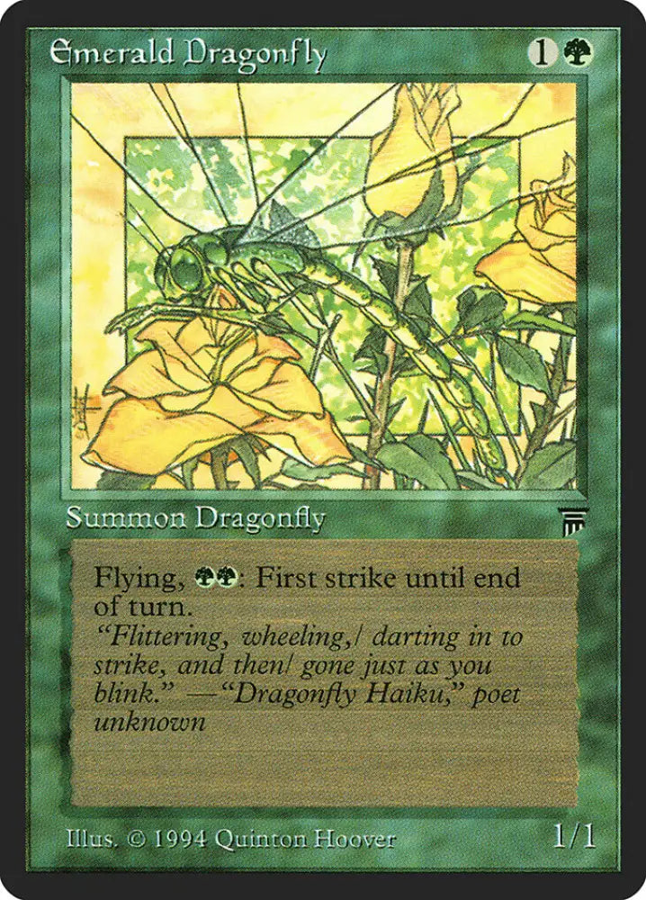 Emerald Dragonfly [Legends] - MTG Single