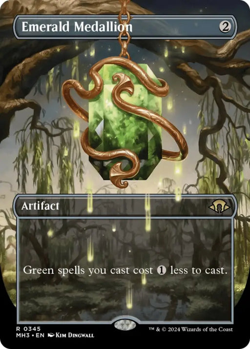Emerald Medallion (Borderless) [Modern Horizons 3] - MTG Single