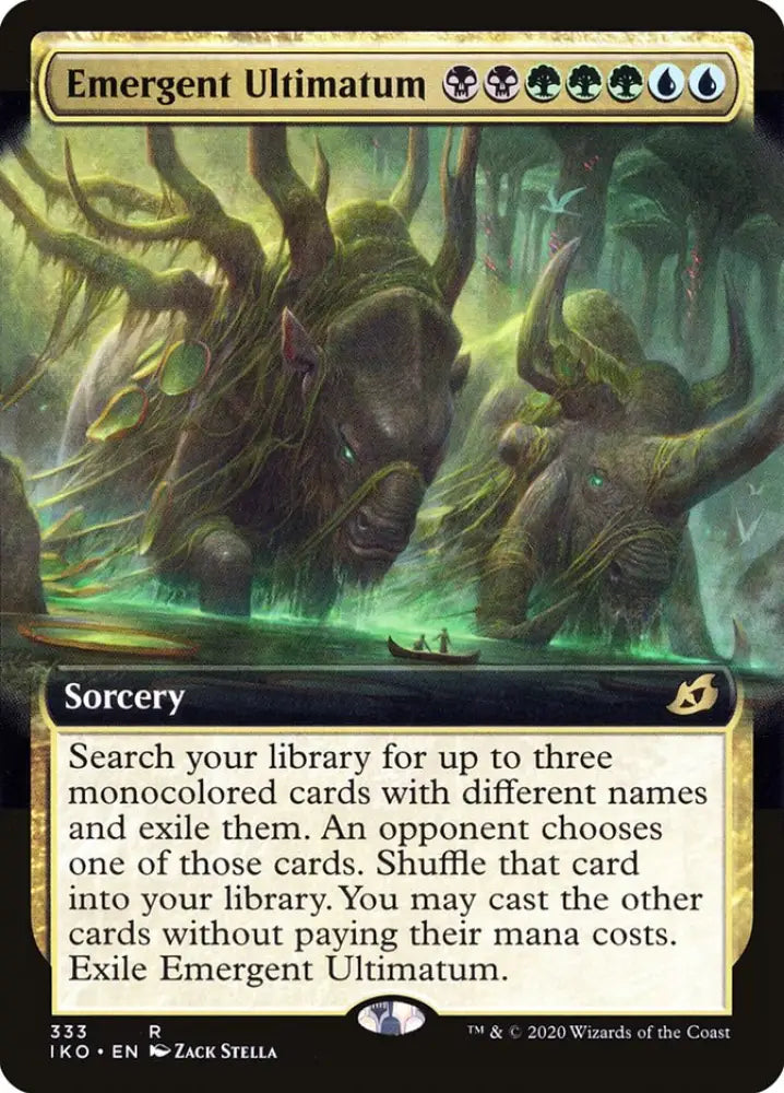Emergent Ultimatum (Extended Art) [Ikoria: Lair of Behemoths] - MTG Single