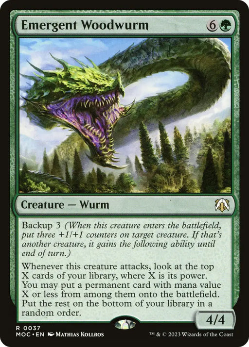 Emergent Woodwurm [March of the Machine Commander] - MTG Single