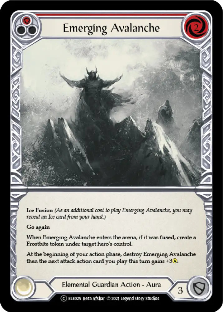 Emerging Avalanche (Red) [Tales of Aria Unlimited] Unlimited Rainbow Foil - Flesh And Blood Single