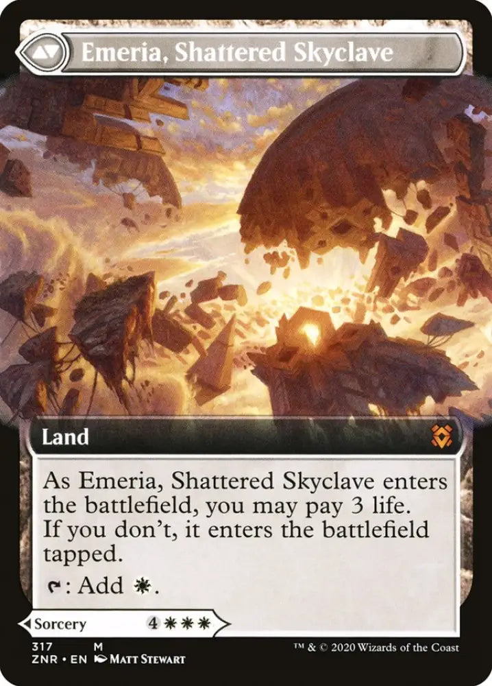 Emeria’s Call // Emeria Shattered Skyclave (Extended Art) [Zendikar Rising] - MTG Single