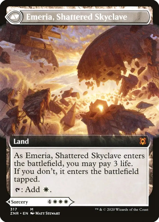 Emeria’s Call // Emeria Shattered Skyclave (Extended Art) [Zendikar Rising] - MTG Single