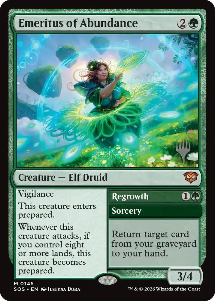 Emeritus of Abundance (145) [Secrets of Strixhaven Promos]