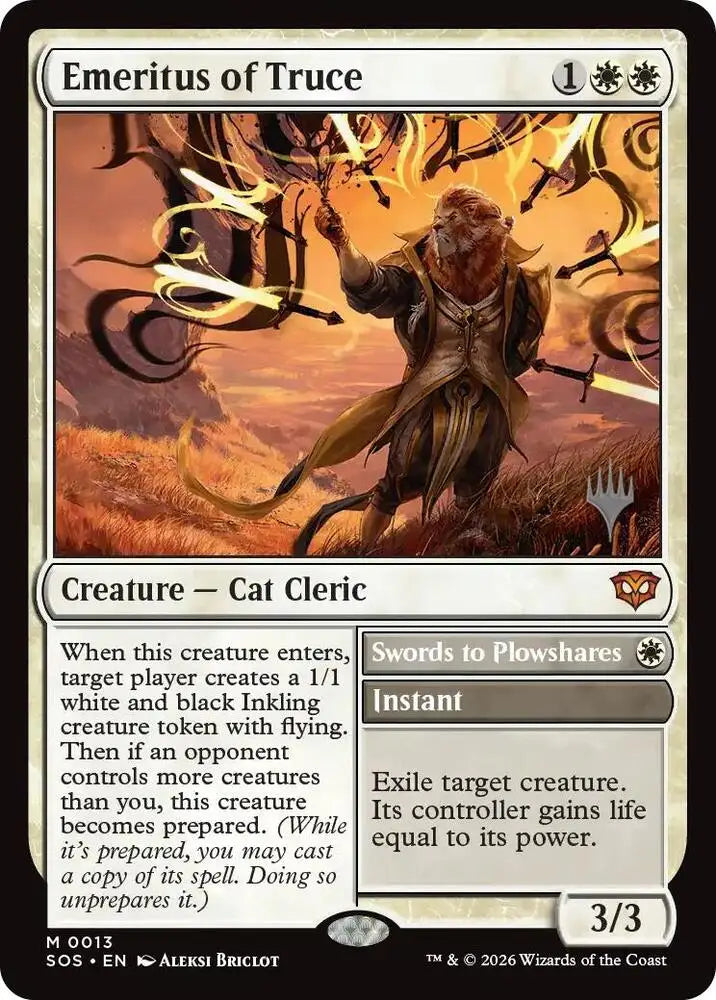 Emeritus of Truce (13) [Secrets of Strixhaven Promos]