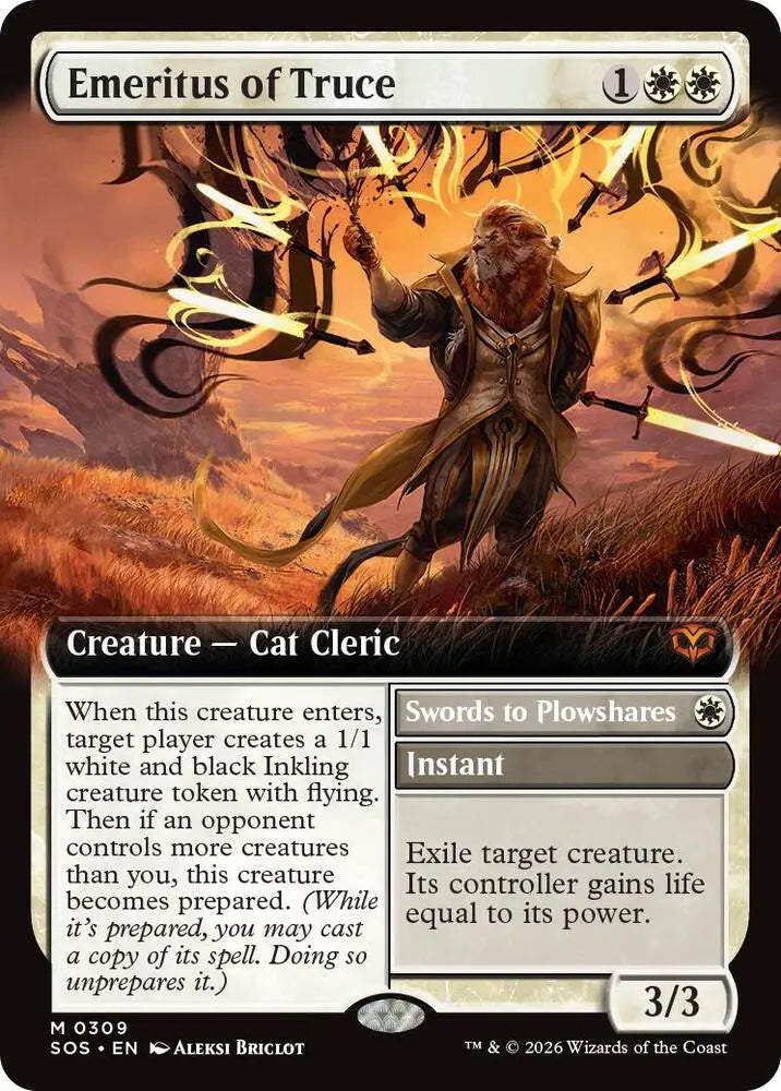 Emeritus of Truce (Extended Art) (309) [Secrets of Strixhaven]