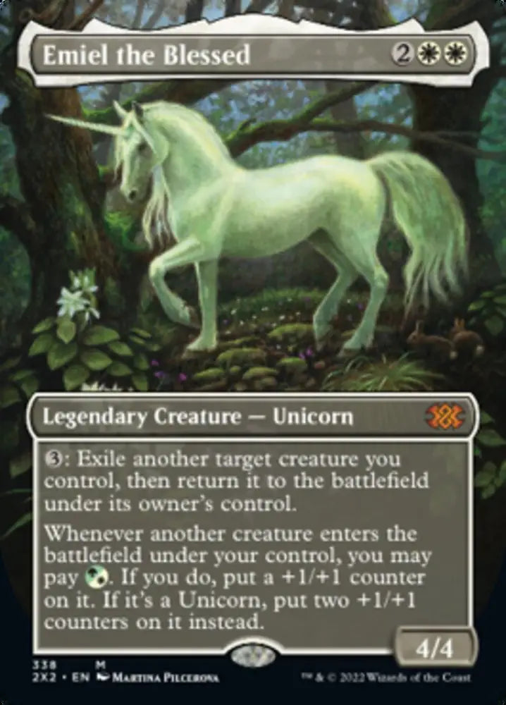 Emiel the Blessed (Borderless Alternate Art) [Double Masters 2022] - MTG Single