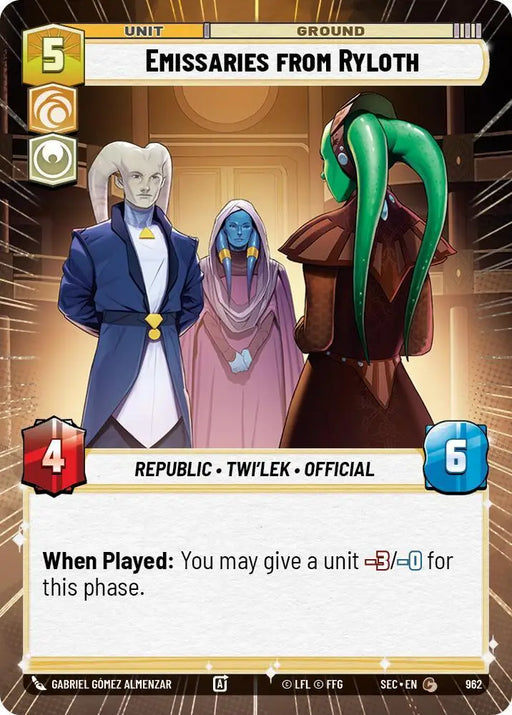 Emissaries from Ryloth (Hyperspace Foil) (962) [Secrets of Power]