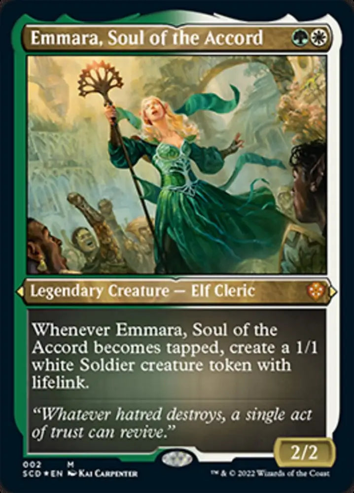 Emmara Soul of the Accord (Foil Etched) [Starter Commander Decks] - MTG Single