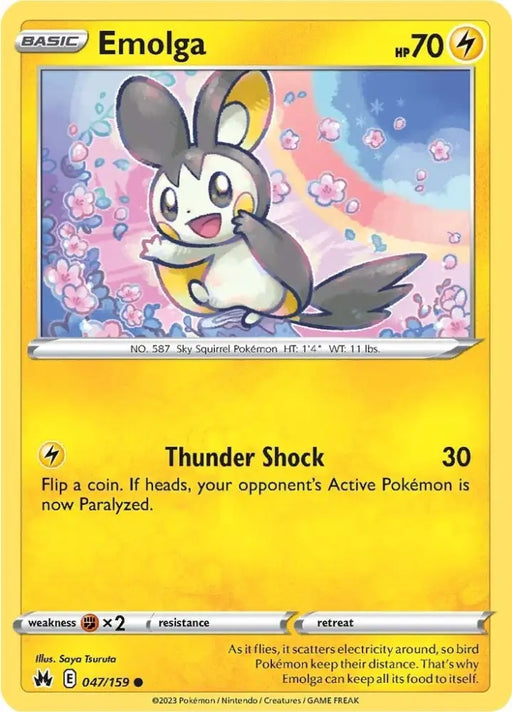 Emolga (047/159) [Sword & Shield: Crown Zenith] - Pokemon Single