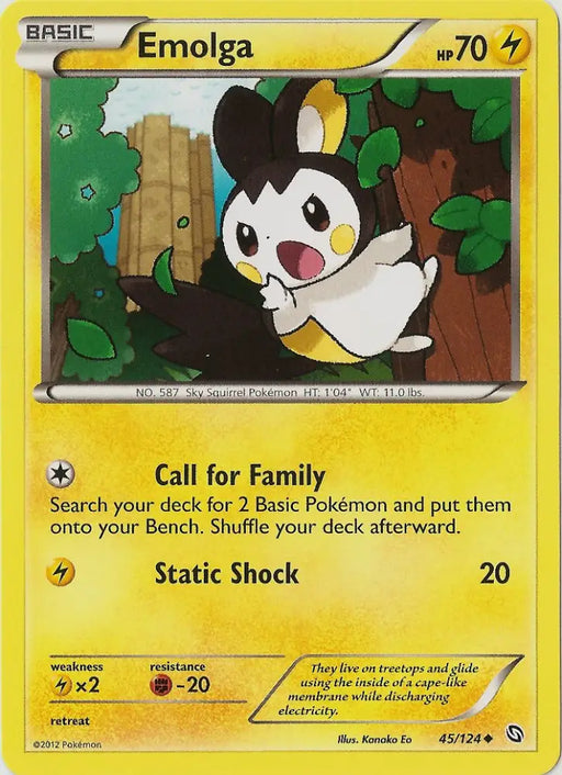 Emolga (45/124) [Black & White: Dragons Exalted] - Pokemon Single