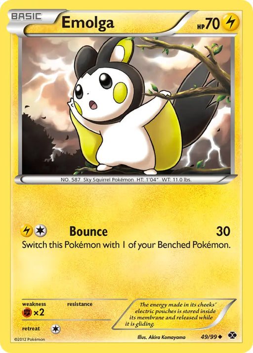 Emolga (49/99) [Black & White: Next Destinies] - Pokemon Single