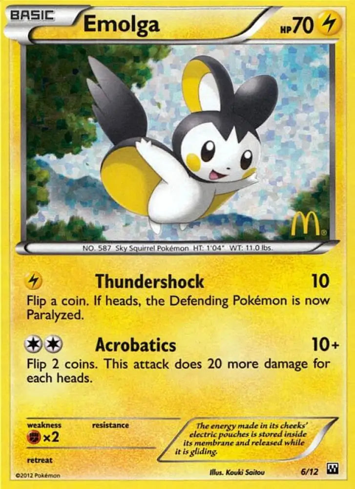 Emolga (6/12) [McDonald’s Promos: 2012 Collection] - Pokemon Single