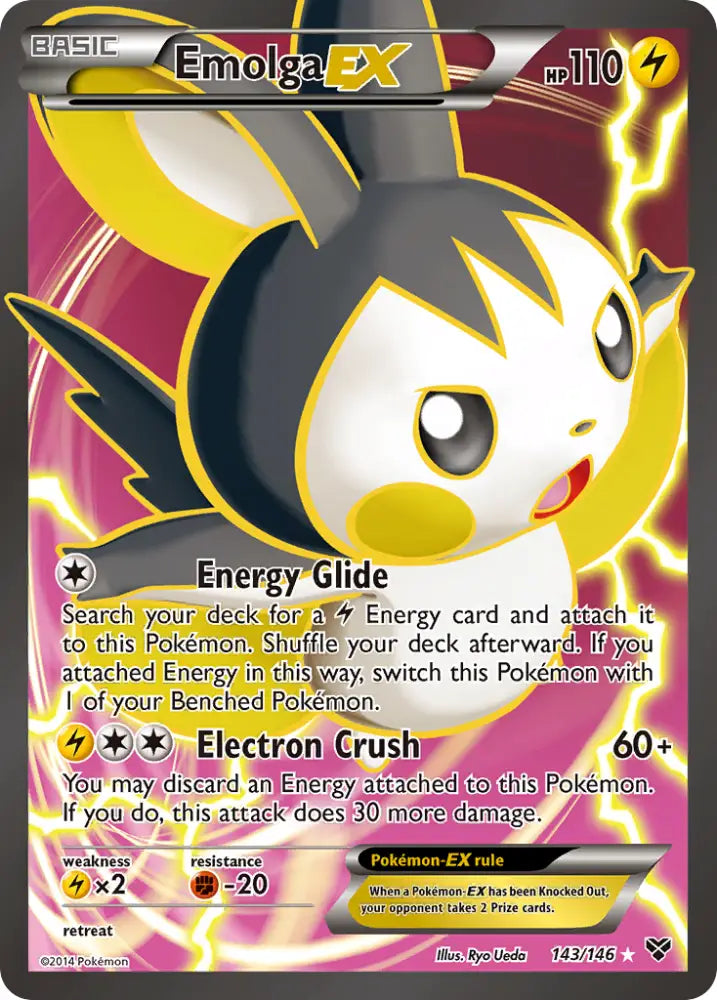 Emolga EX (143/146) [XY: Base Set] - Pokemon Single