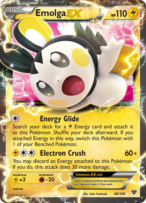 Emolga EX (46/146) [XY: Base Set] - Pokemon Single