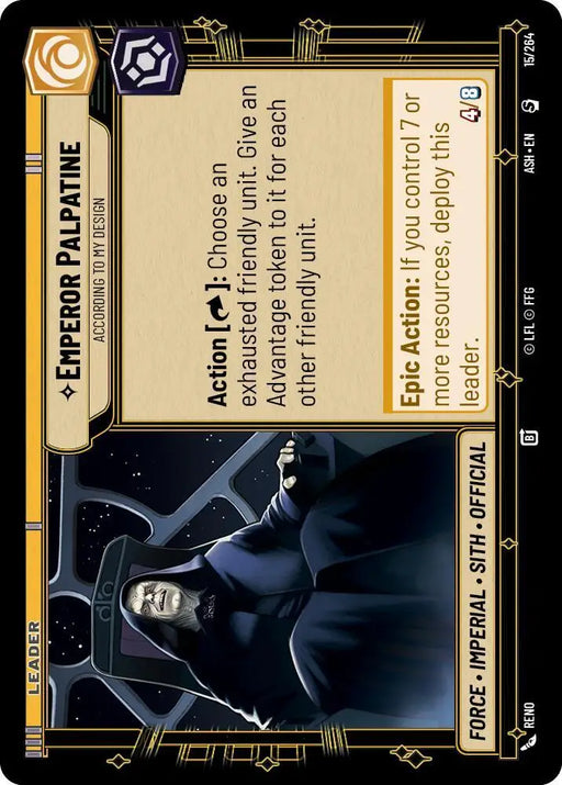 Emperor Palpatine - According to My Design (15/264) [Ashes of the Empire]