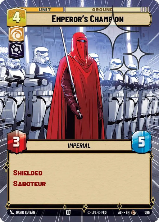 Emperor's Champion (Hyperspace Foil) (695) [Ashes of the Empire]