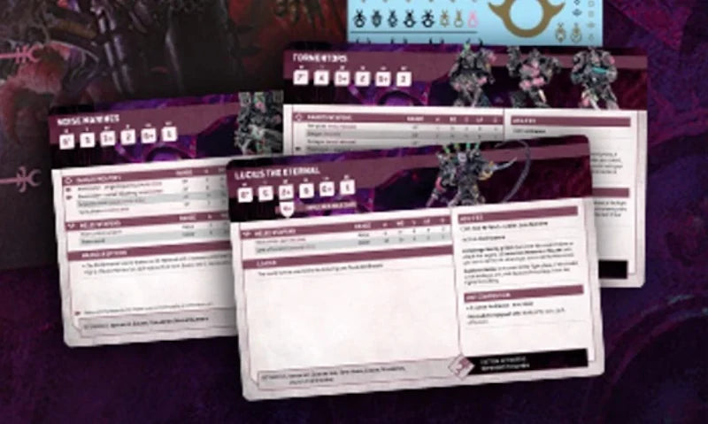 Warhammer 40k - Fiche technique : Les enfants de l'empereur (à partir du set d'armée) (2025-03-15)