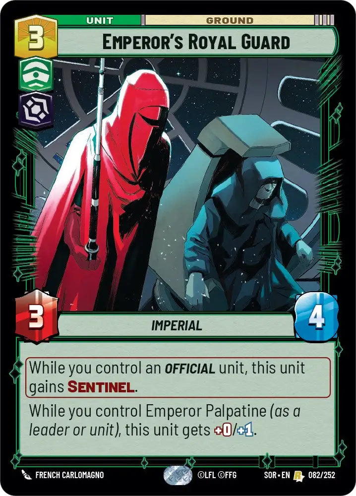 Emperor’s Royal Guard (082/252) [Spark of Rebellion] - Star Wars: Unlimited Single