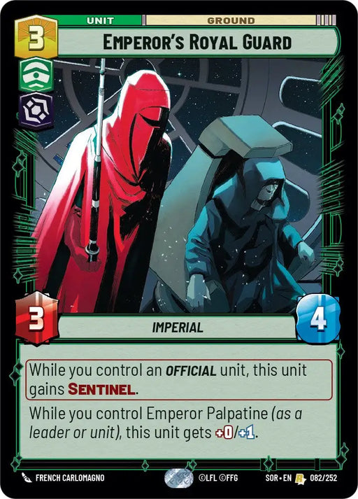 Emperor’s Royal Guard (082/252) [Spark of Rebellion] - Star Wars: Unlimited Single