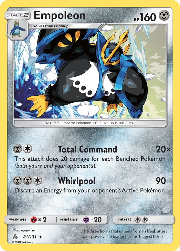 Empoleon (81/131) [Sun & Moon: Forbidden Light] - Pokemon Single