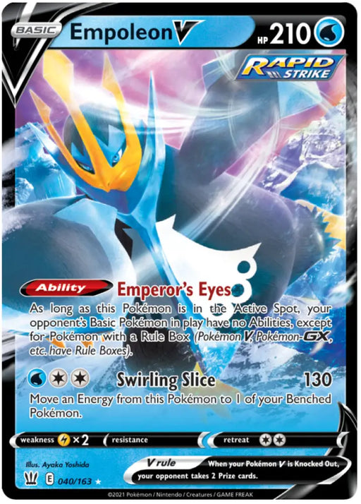 Empoleon V (040/163) [Sword & Shield: Battle Styles] - Pokemon Single