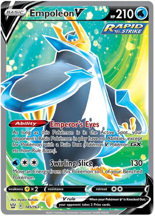 Empoleon V (145/163) [Sword & Shield: Battle Styles] - Pokemon Single