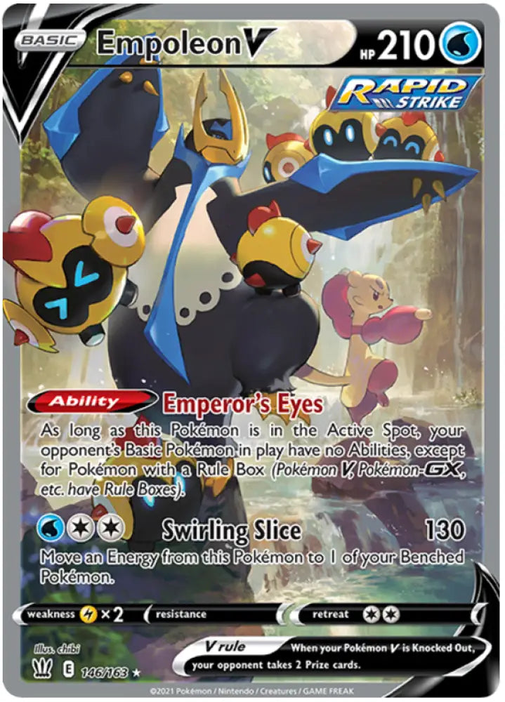 Empoleon V (146/163) [Sword & Shield: Battle Styles] - Pokemon Single